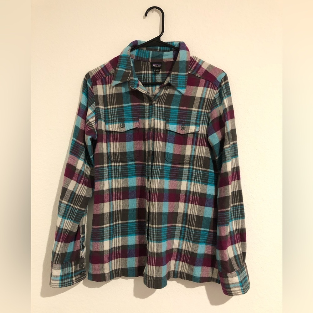 Patagonia Long Sleeve Fjord Flannel Button Down Shirt Size 2